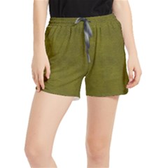Leatherette 6 Green Runner Shorts by skindeep