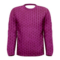 Leatherette 5 Purple Men s Long Sleeve Tee by skindeep