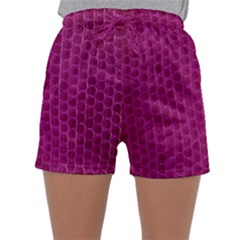 Leatherette 5 Purple Sleepwear Shorts