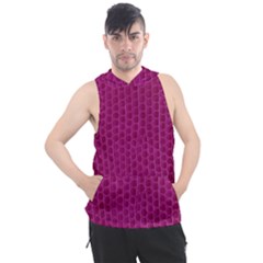 Leatherette 5 Purple Men s Sleeveless Hoodie by skindeep