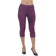 Reptile Skin Pattern 2 Lightweight Velour Capri Leggings  by skindeep