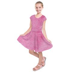 Reptile Skin Pattern 3 Kids  Short Sleeve Dress