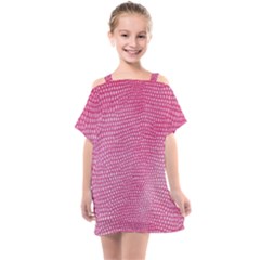 Reptile Skin Pattern 3 Kids  One Piece Chiffon Dress by skindeep