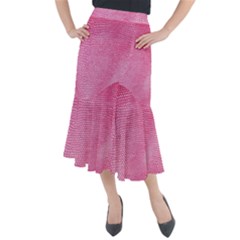 Reptile Skin Pattern 3 Midi Mermaid Skirt by skindeep