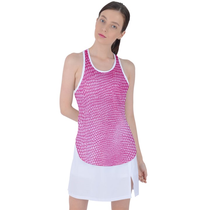 Reptile Skin Pattern 3 Racer Back Mesh Tank Top