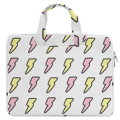 Pattern Cute Flash Design Macbook Pro Double Pocket Laptop Bag (large) by brightlightarts