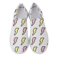 Pattern Cute Flash Design Women s Slip On Sneakers by brightlightarts
