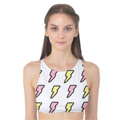 Pattern Cute Flash Design Tank Bikini Top by brightlightarts