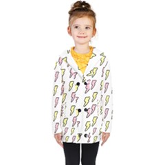 Pattern Cute Flash Design Kids  Double Breasted Button Coat by brightlightarts