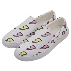 Pattern Cute Flash Design Men s Canvas Slip Ons by brightlightarts