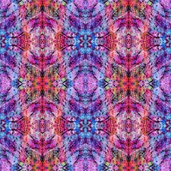 Kaleidoscope Painting 40 Fabric by DinkovaArt