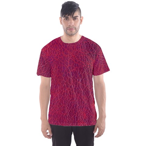 Cracked Leather 2 Men s Sport Mesh Tee by skindeep
