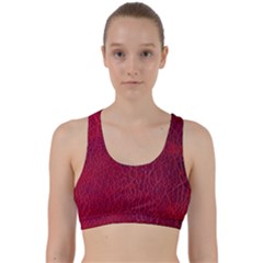 Cracked Leather 2 Back Weave Sports Bra