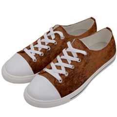 Aged Leather Women s Low Top Canvas Sneakers by skindeep