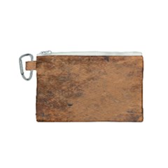 Aged Leather Canvas Cosmetic Bag (Small)