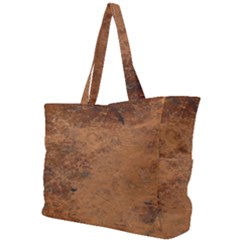 Aged Leather Simple Shoulder Bag