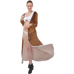 Aged Leather Maxi Chiffon Beach Wrap