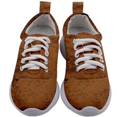Aged Leather Kids Athletic Shoes