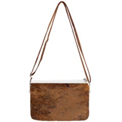 Aged Leather Double Gusset Crossbody Bag