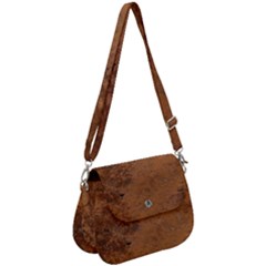 Aged Leather Saddle Handbag