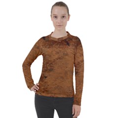 Aged Leather Women s Pique Long Sleeve Tee