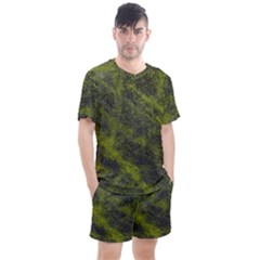 Cracked Leather 2a Men s Mesh Tee And Shorts Set