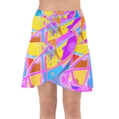 Sun Tea Wrap Front Skirt