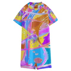 Sun Tea Kids  Boyleg Half Suit Swimwear