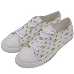 Cartoon Funny Weird Car Motif Pattern Men s Low Top Canvas Sneakers by dflcprintsclothing