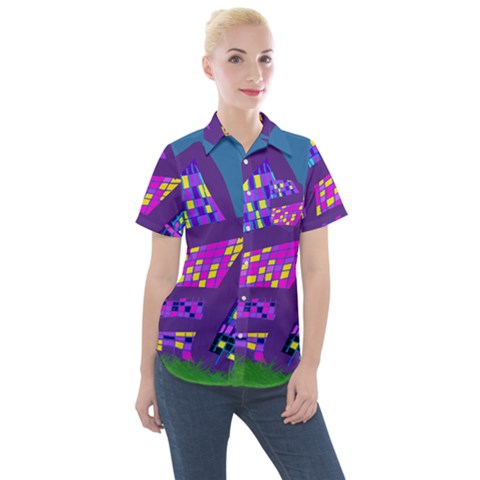  Women s Short Sleeve Pocket Shirt by kiernankallan