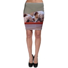 2 Sleeping Bulldogs Bodycon Skirt by SomethingForEveryone