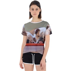 2 Sleeping Bulldogs Open Back Sport Tee by SomethingForEveryone