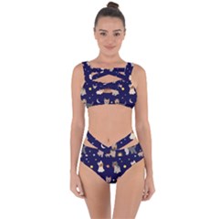 Terrier Cute Dog With Stars Sun And Moon Bandaged Up Bikini Set  by SychEva