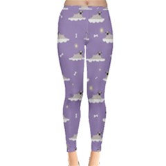 Pug Dog On A Cloud Inside Out Leggings by SychEva