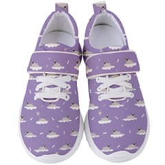 Pug Dog On A Cloud Women s Velcro Strap Shoes by SychEva