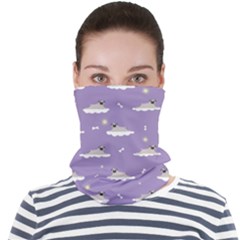 pug dog on a cloud Face Seamless Bandana (Adult)