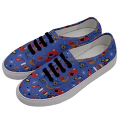 Blue 50s Men s Classic Low Top Sneakers by InPlainSightStyle