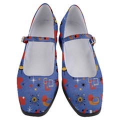 Blue 50s Women s Mary Jane Shoes by InPlainSightStyle