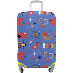 Blue 50s Luggage Cover (large) by InPlainSightStyle