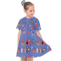 Blue 50s Kids  Sailor Dress by InPlainSightStyle