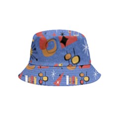 Blue 50s Inside Out Bucket Hat (kids) by InPlainSightStyle