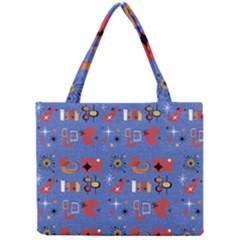 Blue 50s Mini Tote Bag by InPlainSightStyle