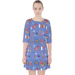 Blue 50s Pocket Dress by InPlainSightStyle