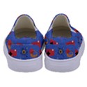 Blue 50s Kids  Canvas Slip Ons View4