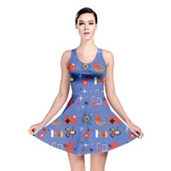 Blue 50s Reversible Skater Dress by InPlainSightStyle