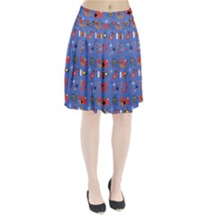 Blue 50s Pleated Skirt by InPlainSightStyle