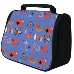 Blue 50s Full Print Travel Pouch (big) by InPlainSightStyle
