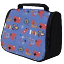 Blue 50s Full Print Travel Pouch (Big) View1