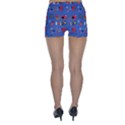 Blue 50s Skinny Shorts View2