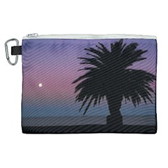 Sunset Coastal Scene, Montevideo Uruguay Canvas Cosmetic Bag (xl) by dflcprintsclothing